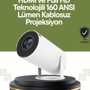 HDMI ve USB Girişli Uzun Ömürlü Ampullü Projeksiyon