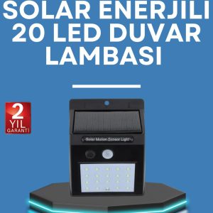 Hareket Algılamalı Solar LED Güvenlik Lambası