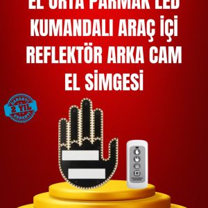 Suya Dayanıklı LED El Park Uyarı Cihazı Uzaktan Kumandalı 2025