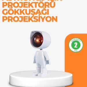 USB Şarjlı Taşınabilir Gün Batımı Projektör Lambası