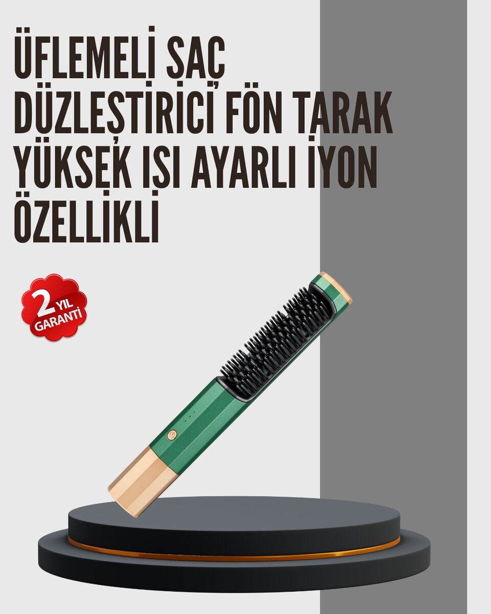 360° Döner Kablolu Kompakt Saç Şekillendirme Seti