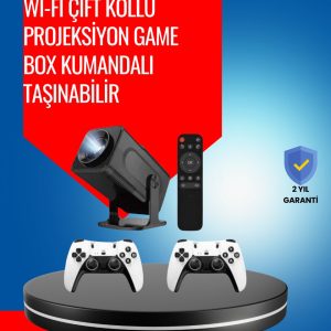 1.5 KG Ağırlığında 4500 Retro Oyunlu Multimedya Projektör