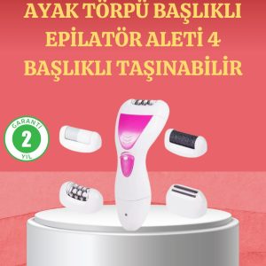 4 Başlıklı Kablosuz Şarjlı Epilasyon Cihazı