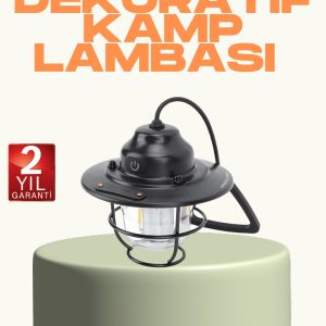 Hafif ve Taşınabilir Retro Tasarım Kamp Lambası