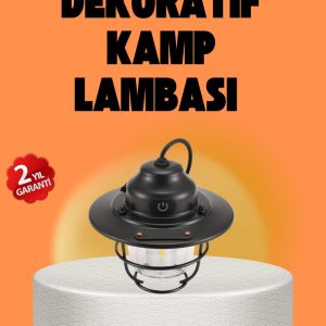 Çam Kozalağı Şekilli Retro Kamp Gece Lambası