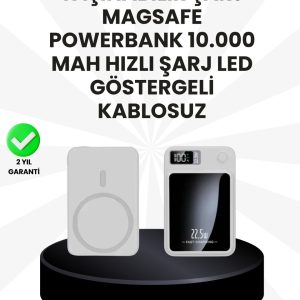 5000mAh / 10000mAh Kapasiteli Manyetik USB-C ve Kablosuz Powerbank