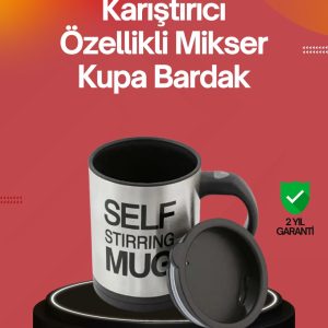 Kendi Kendini Karıştıran Termos Kupa | Güçlü Motor ve Çift Katmanlı Isı Koruma
