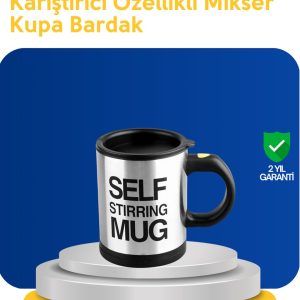 Pratik ve Dayanıklı Termos Kupa | Tek Tuşla Otomatik Karıştırma