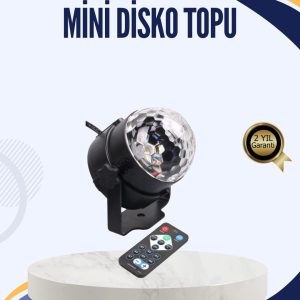 Müzik Sensörlü Renkli LED Parti Işığı