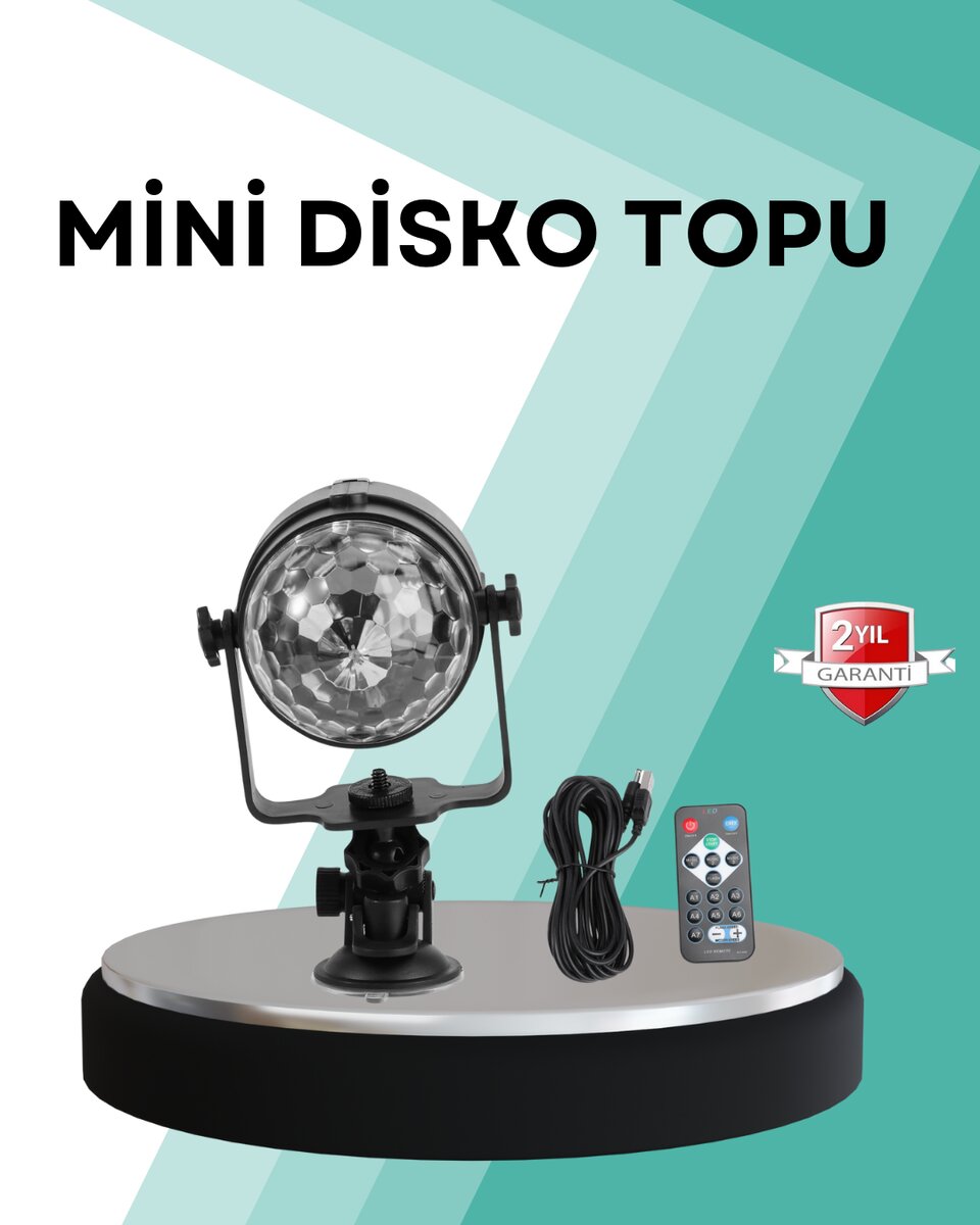 Uzaktan Kumandalı RGB Disko Projektör Işığı