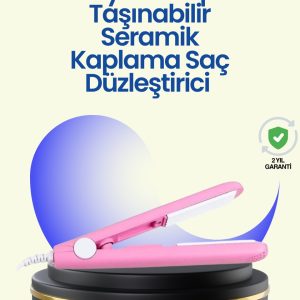 Hafif ve Taşınabilir Seramik Kısa Saç Maşası – Seyahate Uygun Ergonomik ve Güvenli Tasarım