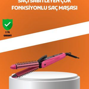 Hızlı Isınan Saç Maşası ve Düzleştirici | Çift Fonksiyonlu