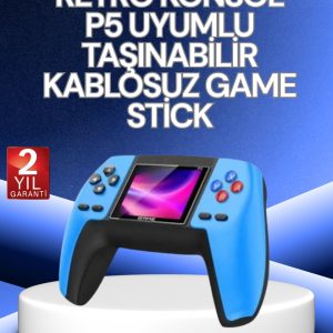 P5 Retro GamePad | 520 Klasik Oyunlu Mini Oyun Konsolu