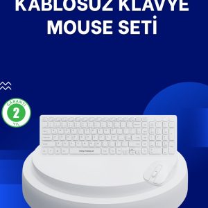 Ofis ve Ev Kullanımı İçin Kablosuz Klavye Fare Seti - Ergonomik ve Pratik
