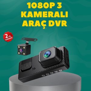 Full HD 1080P Araç Kamerası | Gece Görüşlü Döngü Kayıt ve Geri Görüş