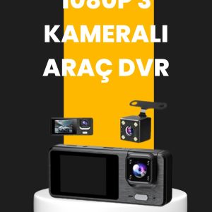 Çok Açılı Araç İçi DVR | Ön İç Arka Kamera Döngü Video Kaydı