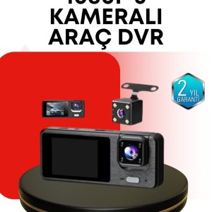 Araç Kamerası 3’lü Sistem | Full HD Sesli Kayıt ve Park Gözetimi
