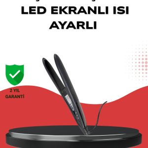 A Kalite Orijinal 2025 Isı Ayarlı Titanyum Seramik Plakalı Profesyonel Saç Düzleştirici