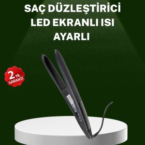 Isı Ayarlı 2025 Titanyum Kaplama Seramik Plakalı Saç Düzleştirici A Kalite Orijinal