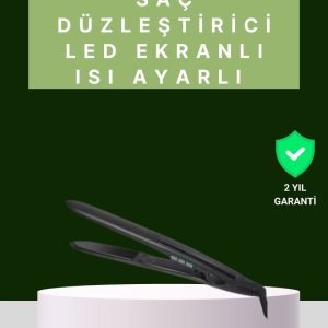 2025 Isı Ayarlı Titanyum Kaplama Seramik Plakalı Saç Düzleştirici Dijital Ekranlı A Kalite