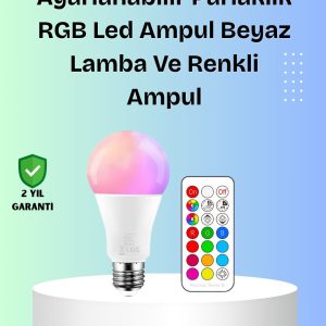 RGBW Teknolojili Akıllı LED Ampul Zamanlayıcılı