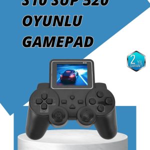 S10 Gamepad HDMI TV Bağlantılı 520 Klasik Retro Oyun 2025 Seri Orijinal