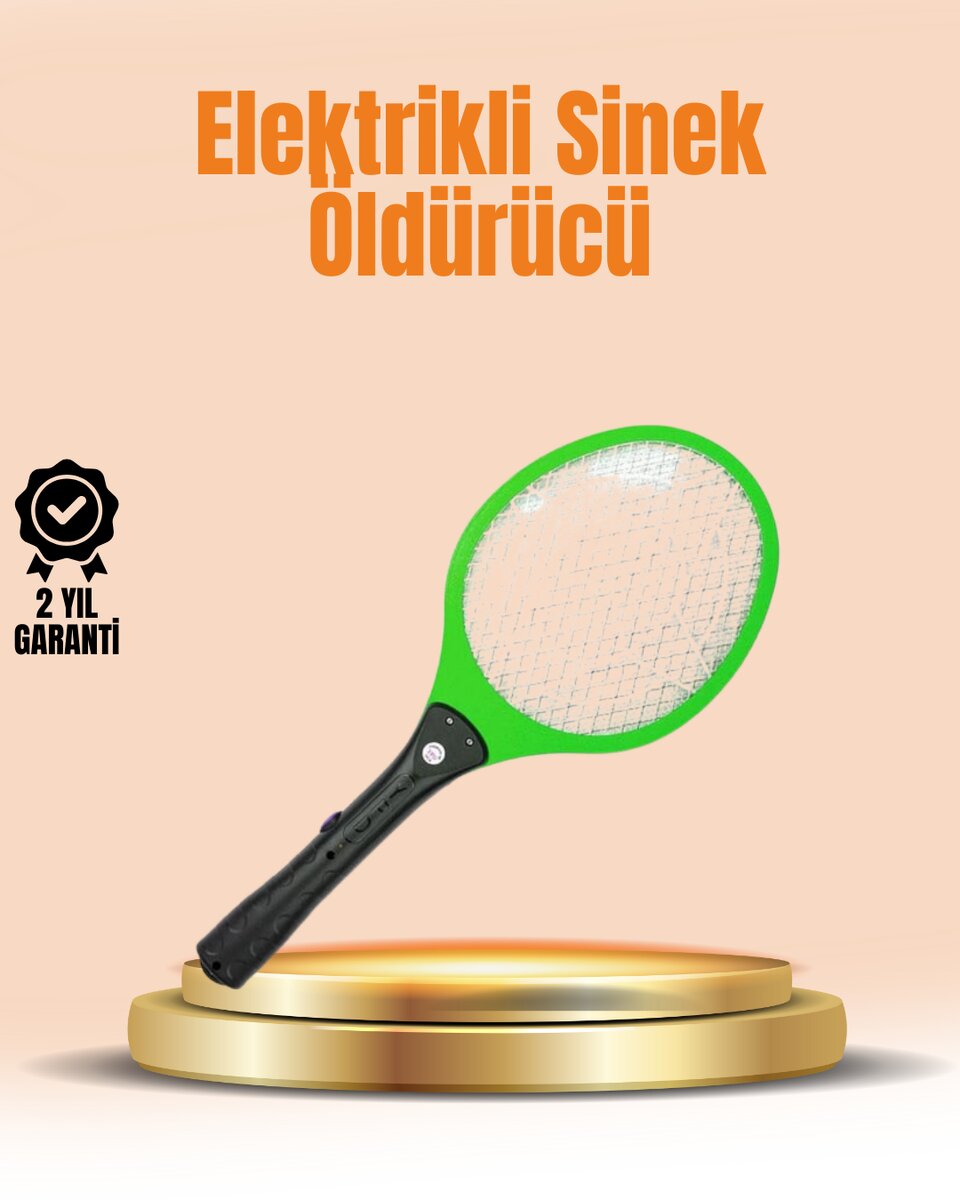 Elektrikli Sinek Raketi | Yüksek Voltajlı Güvenli ve Taşınabilir