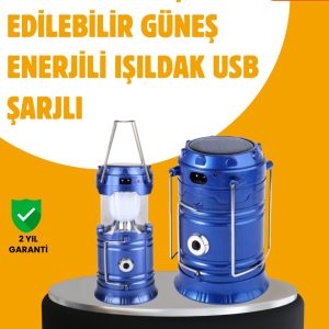 USB Şarjlı Çok Fonksiyonlu Kamp Feneri – Taşınabilir ve Dayanıklı