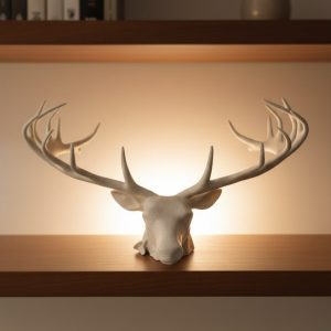 25 cm Estetik Geyik Figürü Şık Ev Ofis Dekorasyonu