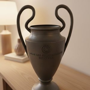 Füme Kupa 25cm UEFA Model Dekoratif Ödül Biblosu