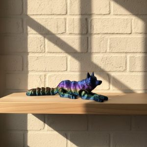 Hareketli Kurt Rainbow dekoratif esnek figür 10x24 cm