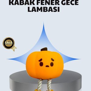 Pumpkin LED Gece Lambası Üç Kademeli Işık Ayarlı