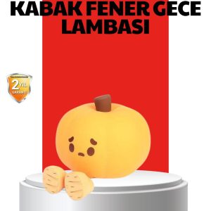 Pumpkin LED Night Light Dokunmatik Şarjlı Silikon Gece Lambası