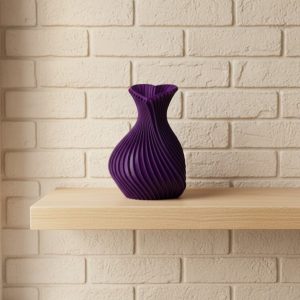 5 cm Mor Kalp Formlu Mini Vazo Modern Mini Dekor Ürünü