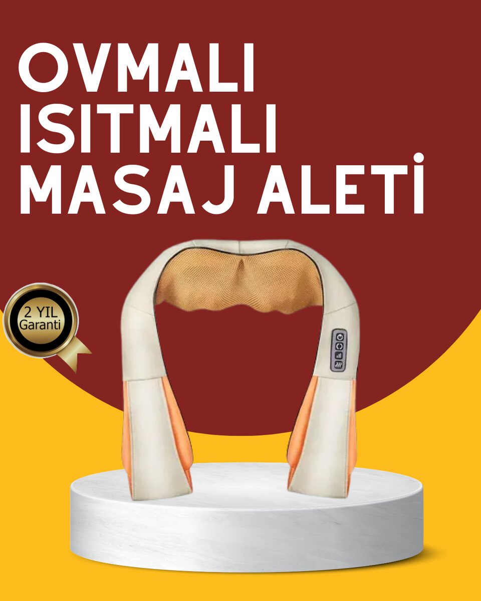 Kas Eklem Ağrılarına Ovmalı Isıtmalı Boyun Omuz Bel Masaj Aleti