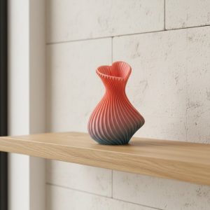 Kalp Tasarımlı Modern Dekor Vazo 15 cm Şık ve Estetik Görünüm