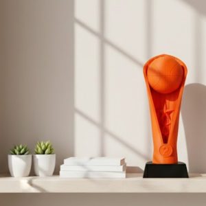 23cm Turuncu Basketbol Kupa Biblo Modern Ödül Dekor Ürünü