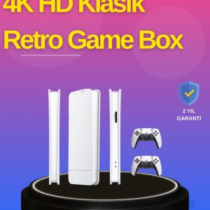 HDMI Çıkışlı Kablosuz 2 Kollu 4K Retro Oyun Kutusu
