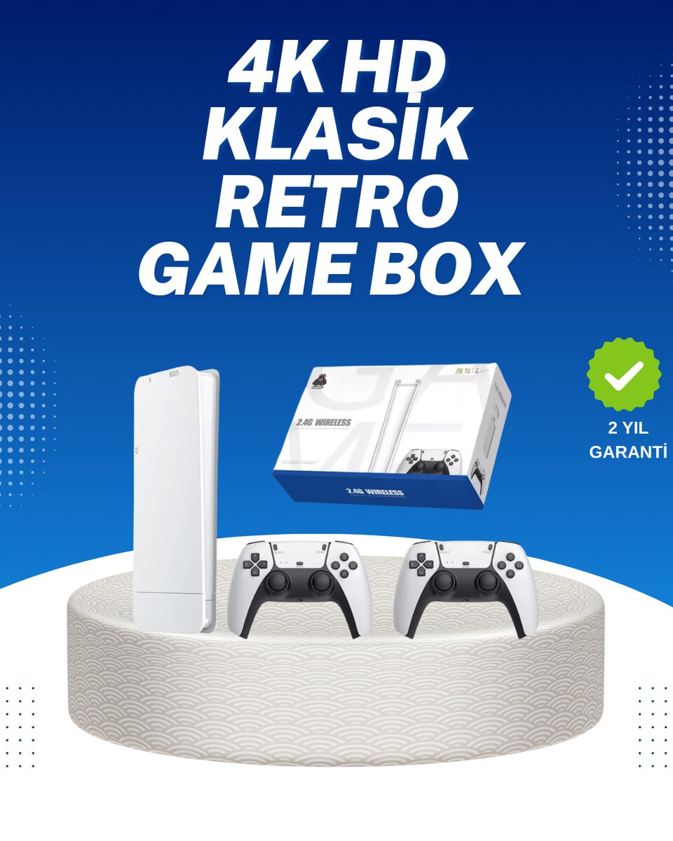 20.000 Klasik Oyun Dahili Kablosuz Kontrollü Oyun Kutusu