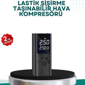 LED Işıklı Dijital Hava Pompası Araba Bisiklet Uyumlu