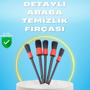 5'li Araba Temizlik Fırçaları-Farklı Boyutlu Fırçalarla Derinlemesine Temizlik