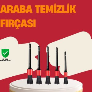 Araç İçi Detaylı Temizlik Seti-Araba Jant ve İç Yüzey Temizlik Fırçaları