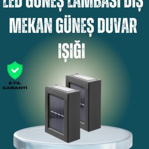 Suya Dayanıklı Güneş Enerjili Bahçe Lambası