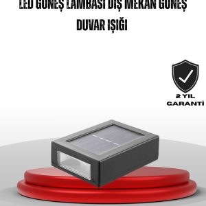 Güneş Enerjili Su Geçirmez LED Duvar Lambası