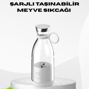 USB Şarjlı Kablosuz Blender – Taşınabilir Kompakt ve Çevre Dostu Meyve Sıkıcı