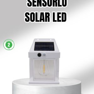 Güneş Enerjili Dış Mekan Sensörlü Duvar Lambası IP65 Su Geçirmez