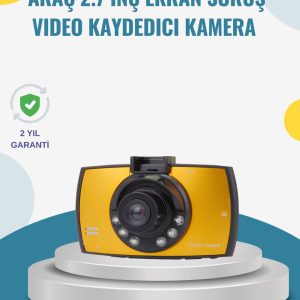 Araç İçi HD DVR Kamera G Sensor ve Hareket Algılama Özellikli