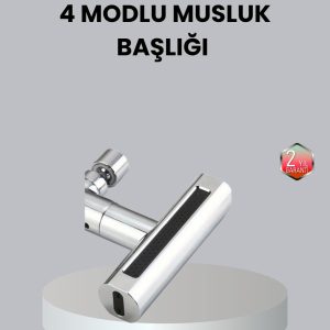 ABS Pirinç Alaşımlı Musluk Başlığı 4 Modlu 360° Dönebilen ve Ekonomik