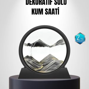 Zarif Cam Kum Saati – Ofis Ev ve Raf Dekoru için Estetik Tasarım