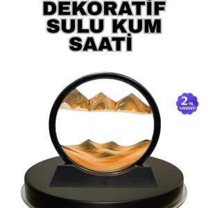 Şeffaf Dekoratif Kum Saati – Dayanıklı Gövde Minimalist Stil Masa ve Vitrin Aksesuarı